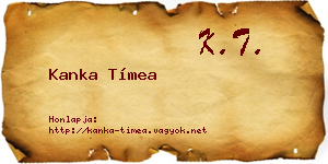 Kanka Tímea névjegykártya